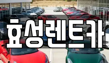 서울 강북구 미아동 렌트카 전문 효성렌트카