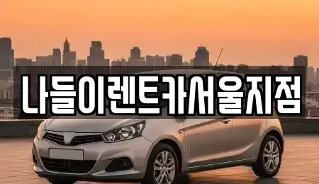 서울 성북구 성북동 렌트카 전문 나들이렌트카서울지점