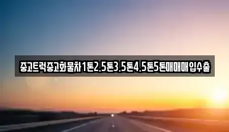 서울특별시 광진구 광장동 중고차 전문 중고트럭중고화물차1톤2.5톤3.5톤4.5톤5톤매매매입수출