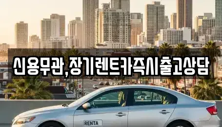 서울특별시 마포구 연남동 장기렌트카 전문 신용무관,장기렌트카즉시출고상담