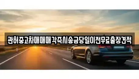 서울특별시 마포구 연남동 중고차 전문 관허중고차매매매각즉시송금당일이전무료출장견적
