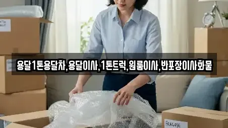 용달1톤용달차,용달이사,1톤트럭,원룸이사,반포장이사화물