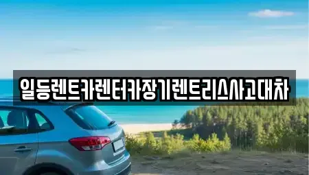 인천광역시 중구 항동1가 렌트카 전문 일등렌트카렌터카장기렌트리스사고대차
