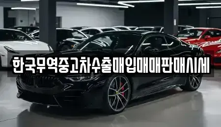 전남 순천시 조례동 중고차매입 전문 한국무역중고차수출매입매매판매시세