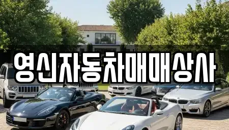 전남 여수시 화정면 중고차매매 전문 영신자동차매매상사