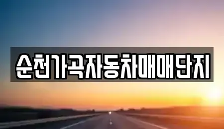 전라남도 순천시 가곡동 중고차 전문 순천가곡자동차매매단지