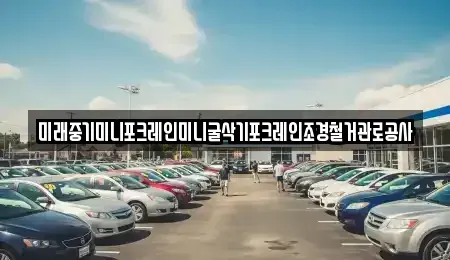전북 순창군 복흥면 중고차매입 전문 미래중기미니포크레인미니굴삭기포크레인조경철거관로공사