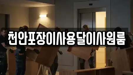 천안포장이사용달이사원룸