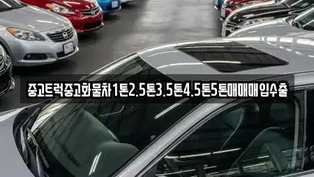 충남 청양군 대치면 중고차매입 전문 중고트럭중고화물차1톤2.5톤3.5톤4.5톤5톤매매매입수출