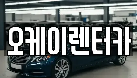 충북 옥천군 군서면 렌트카 전문 오케이렌터카