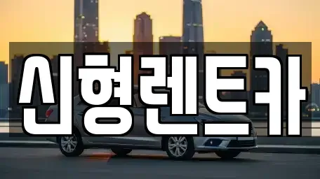 충북 제천시 명지동 렌트카 전문 신형렌트카