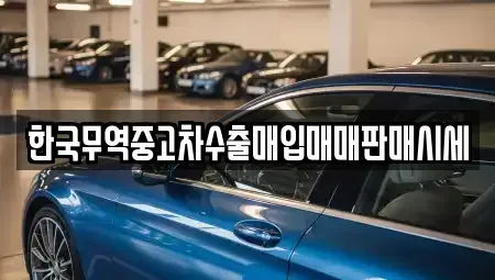 충북 제천시 모산동 중고차매입 전문 한국무역중고차수출매입매매판매시세