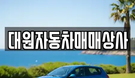 충청북도 청주시 서원구 장성동 중고차매매 전문 대원자동차매매상사