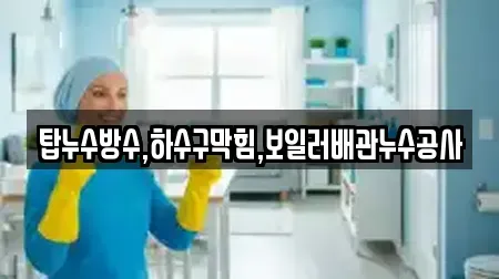 탑누수방수,하수구막힘,보일러배관누수공사
